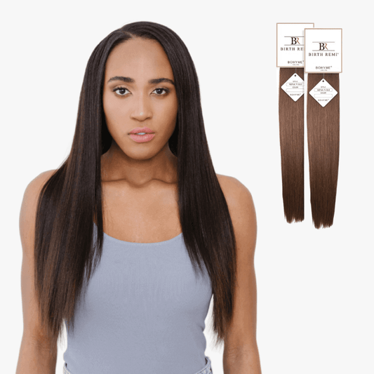 10" Bohyme Birth Remi - Machine Tied Weft - Mink Yaki - 1 - BRMYK-10-1