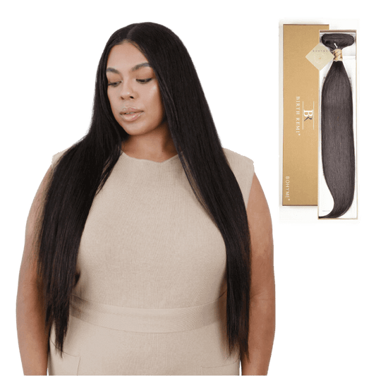 12" Bohyme Birth Remi - Machine Tied Weft - Textured Straight - Natural - BR-ST-12-NATURAL