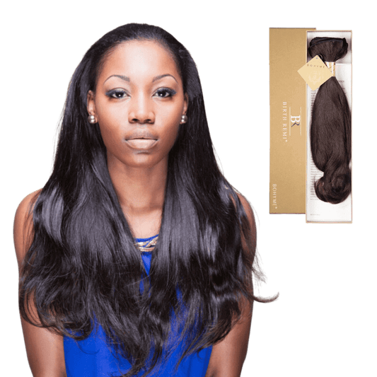 14" Bohyme Birth Remi - Machine Tied Weft - Textured Natural Body Wave - Natural - BR-NB-14-NATURAL