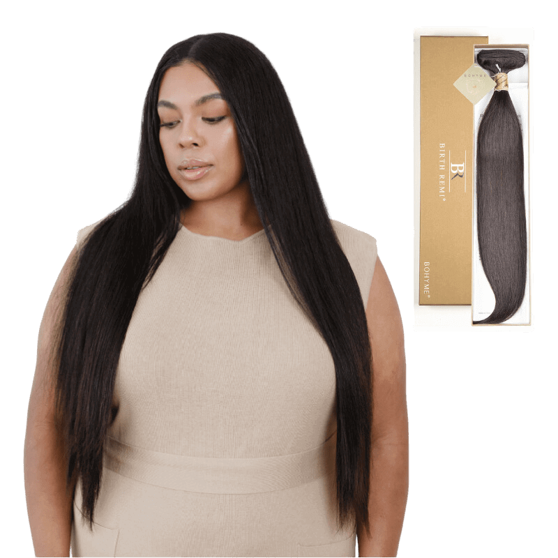14" Bohyme Birth Remi - Machine Tied Weft - Textured Straight - Natural - BR-ST-14-NATURAL
