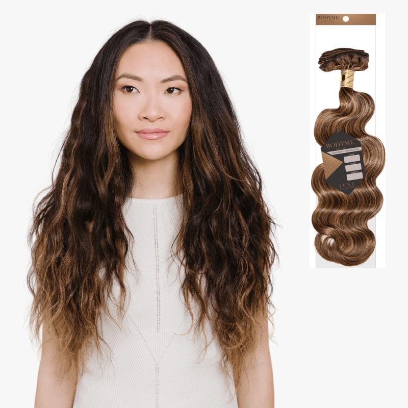 14" Bohyme Luxe - Machine Tied Weft - Ocean Breeze Wave - 1 - BL-OB-14-1
