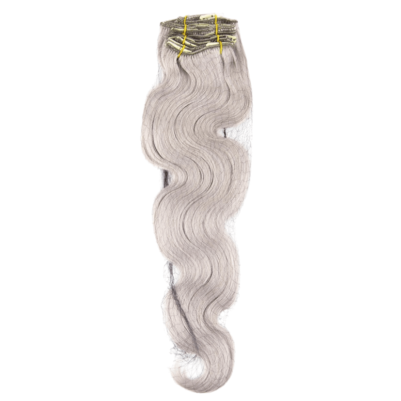 18" Bohyme Essential - 7 Piece Clip Ins - Body Wave - Grey - BO7BW-18-Grey