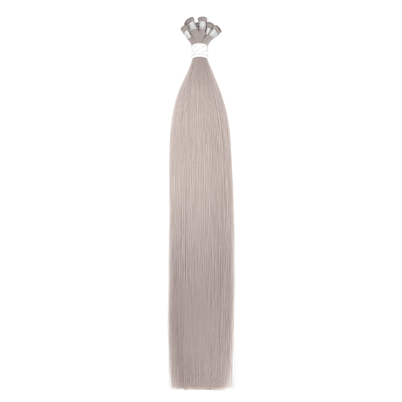 18" Bohyme Ethos - Hand Tied Weft - Silky Straight - Full Pack - Metal Grey - BEHST-18-METALGREY