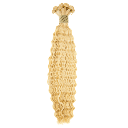 18" Bohyme Luxe - Hand Tied Weft - Deep Wave - Full Pack - H27/613 - BLHDW-18-H27/613