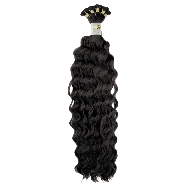 18" Bohyme Luxe - Hand Tied Weft - Deep Wave - Full Pack - 1 - BLHDW-18-1