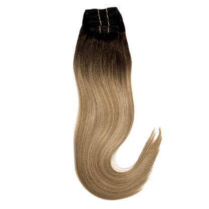 22" Bohyme Essential - 7 Piece Clip Ins - Silky Straight - R4/18/BL22 - BO7SS-22-R4/18/BL22