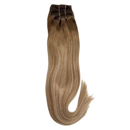 22" Bohyme Essential - 7 Piece Clip Ins - Silky Straight - R8A/8A/BL22 - BO7SS-22-R8A/8A/BL22