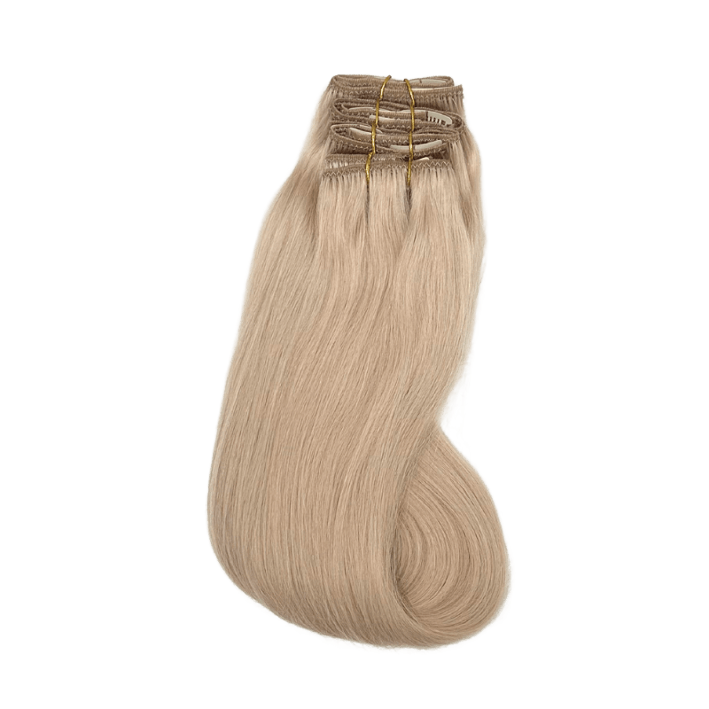 22" Bohyme Essential - 7 Piece Clip Ins - Silky Straight - Grey Blonde - BO7SS-22-GREYBLONDE